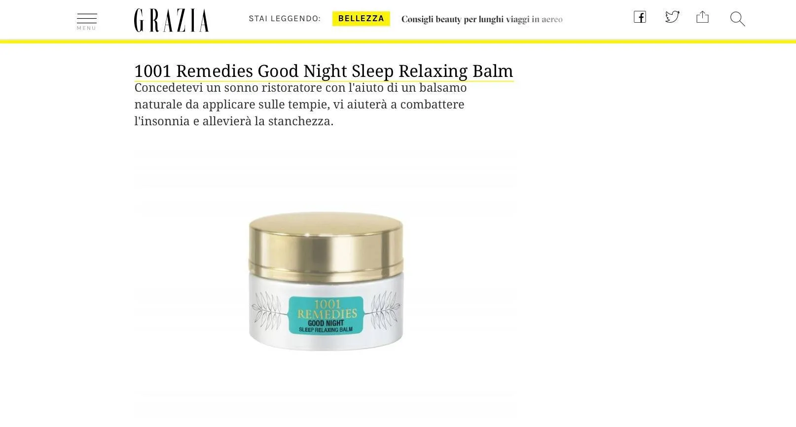 1001 REMEDIES Sleep Aid Balm | All Natural & Vegan
