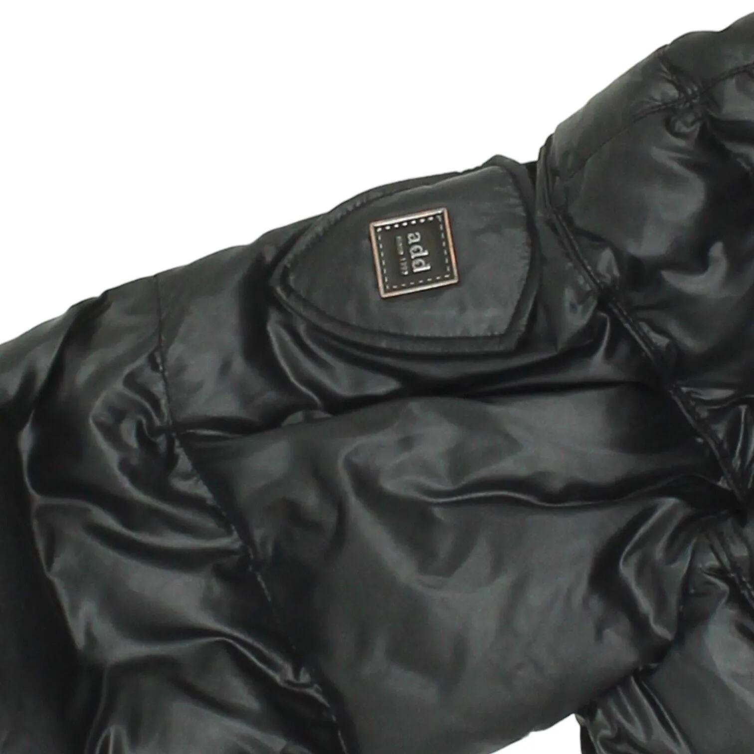 ADD Womens Black Nylon Down Padded Puffer Jacket | Vintage High End Designer VTG
