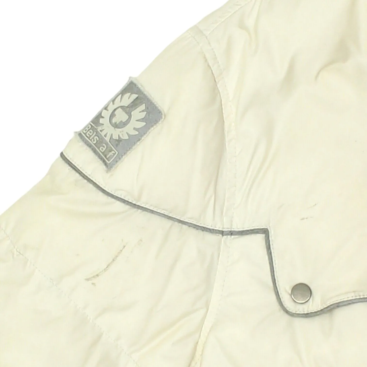 Belstaff Mens White Padded Puffer Jacket | Vintage High End Designer VTG