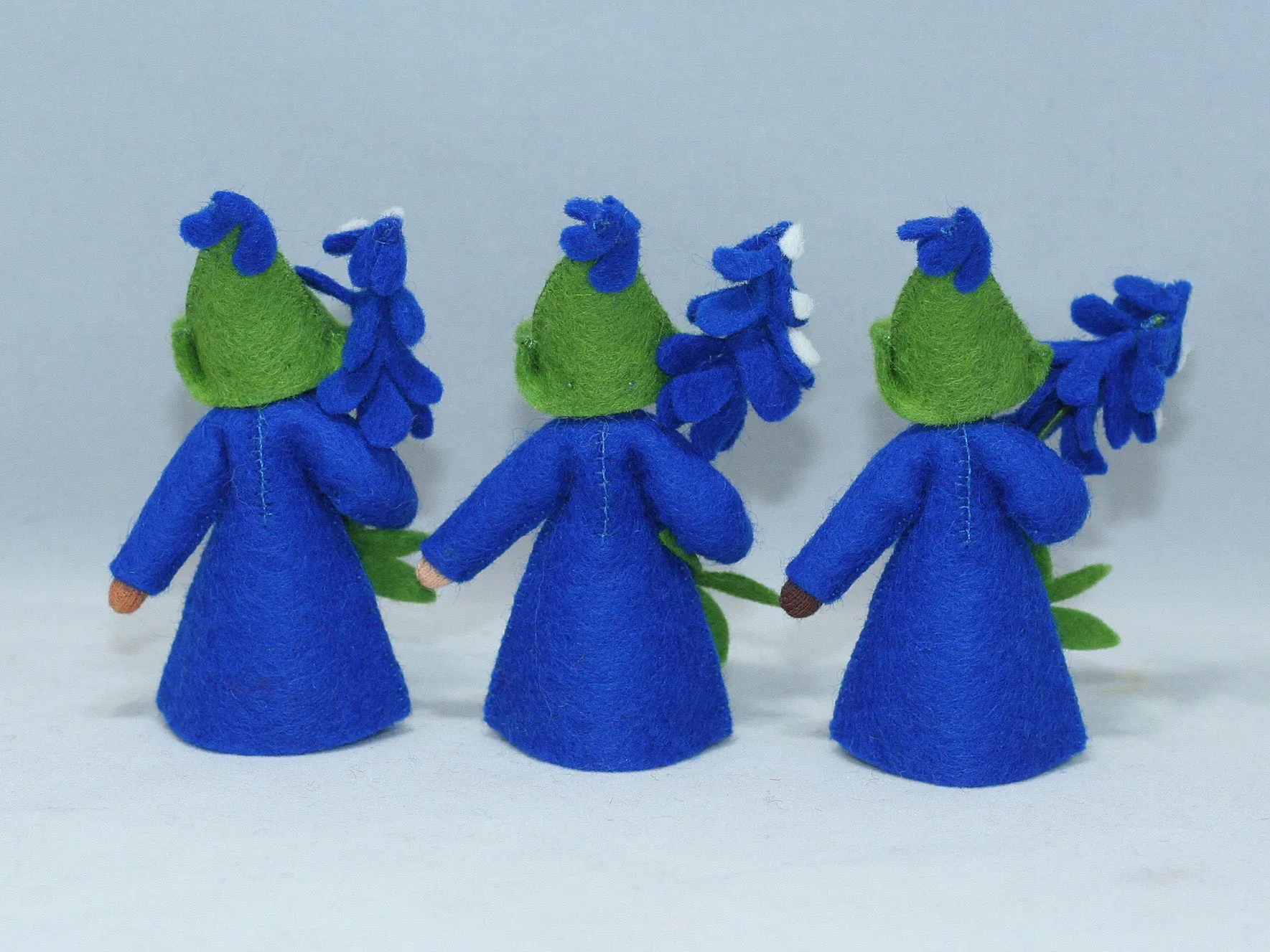 Bluebonnet Fairy Felted Waldorf Doll