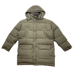 Brugi New Simplicity Puffer Coat | Vintage Dark Grey Hoodie Padded Jacket VTG