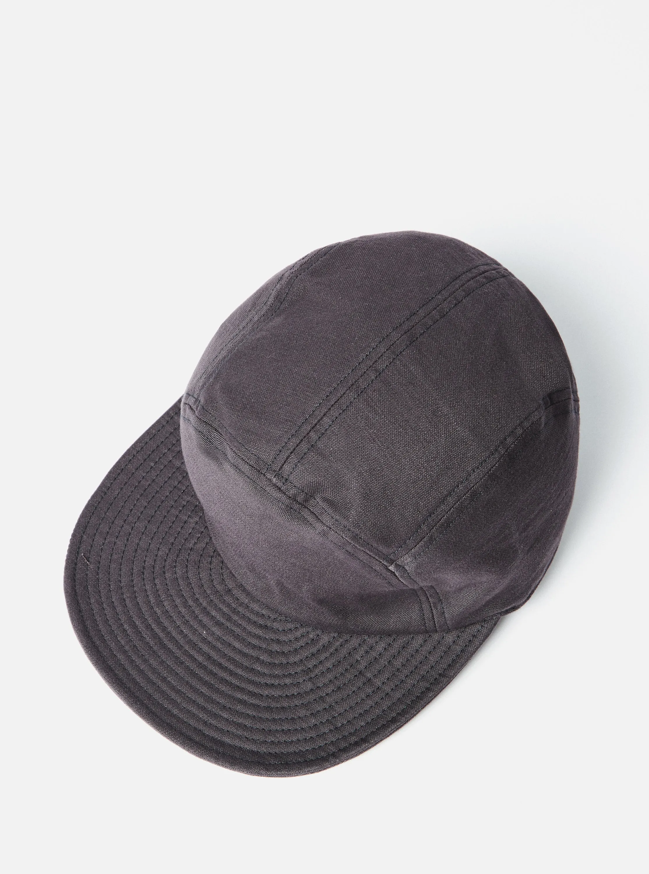 cableami® Baker Soft Bill Cap in Black Satin Cotton