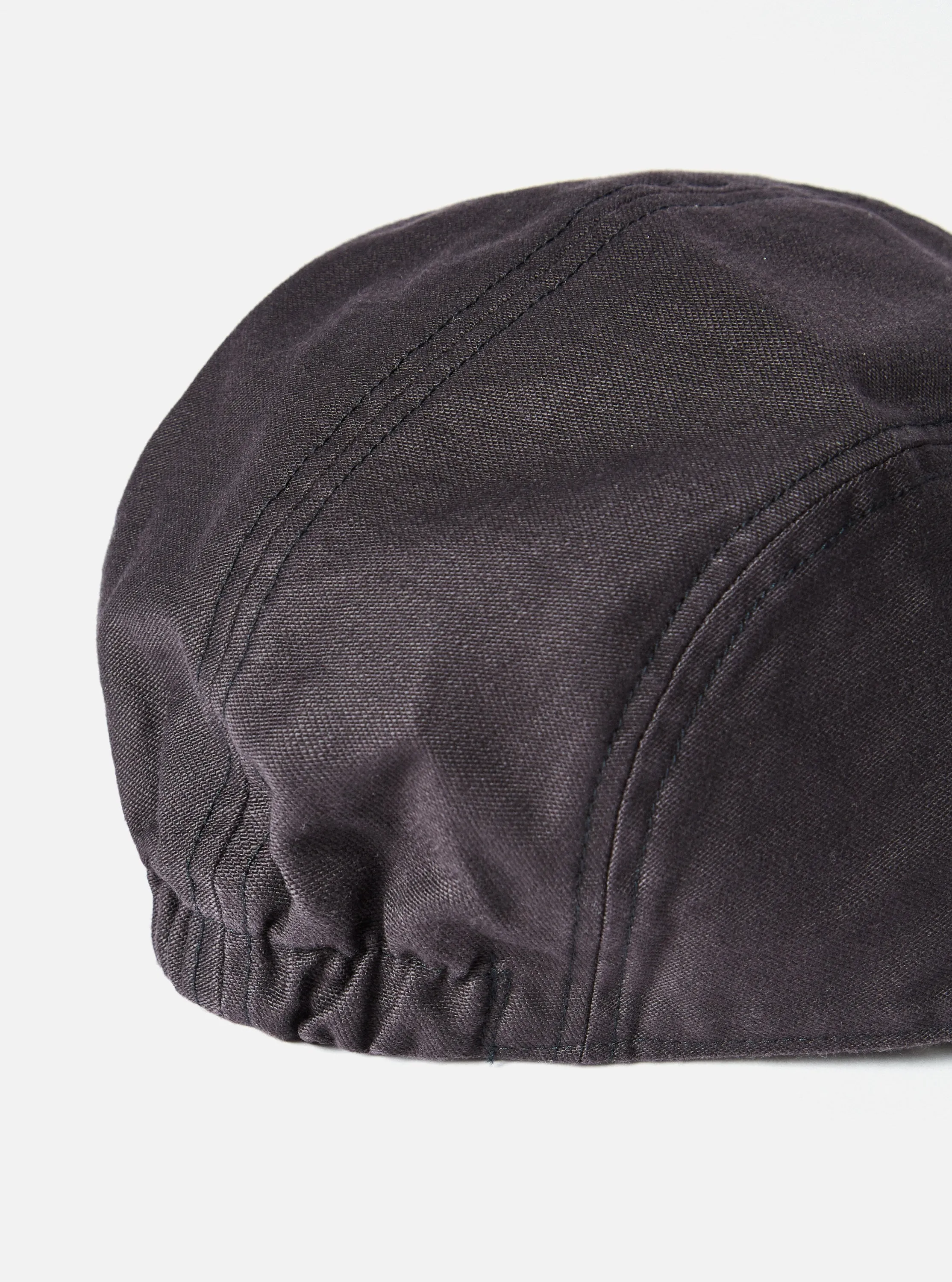 cableami® Baker Soft Bill Cap in Black Satin Cotton