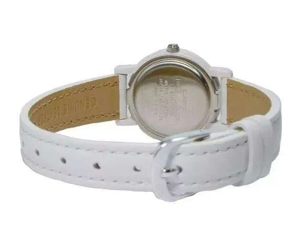 Casio Analog LQ-139L-7B White Leather Strap Women's Watch