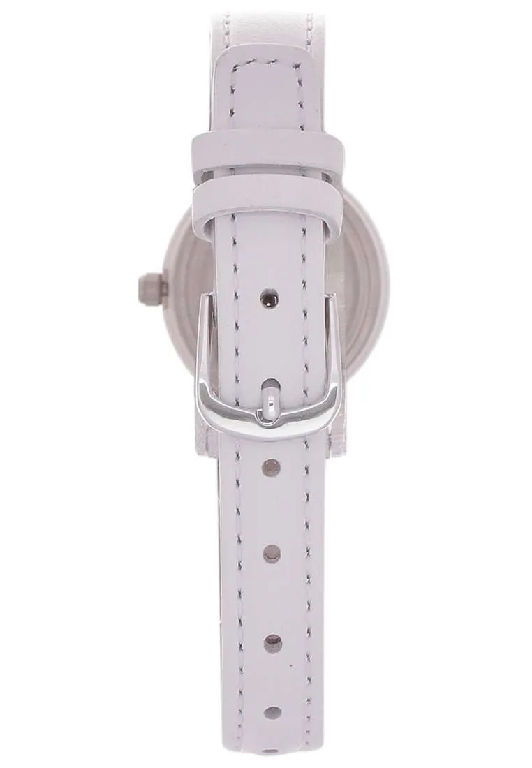 Casio Analog LQ-139L-7B White Leather Strap Women's Watch