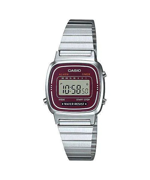 Casio LA670WA-4DF Silver Stainless Watch for Women