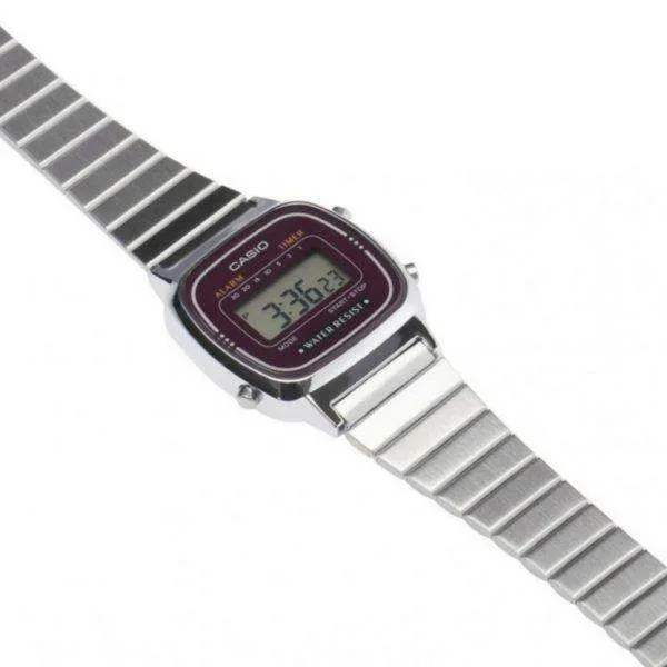 Casio LA670WA-4DF Silver Stainless Watch for Women