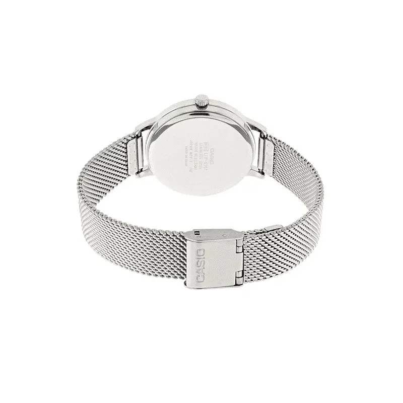 Casio LTP-E157M-7ADF Silver Stainless Strap Watch for Women