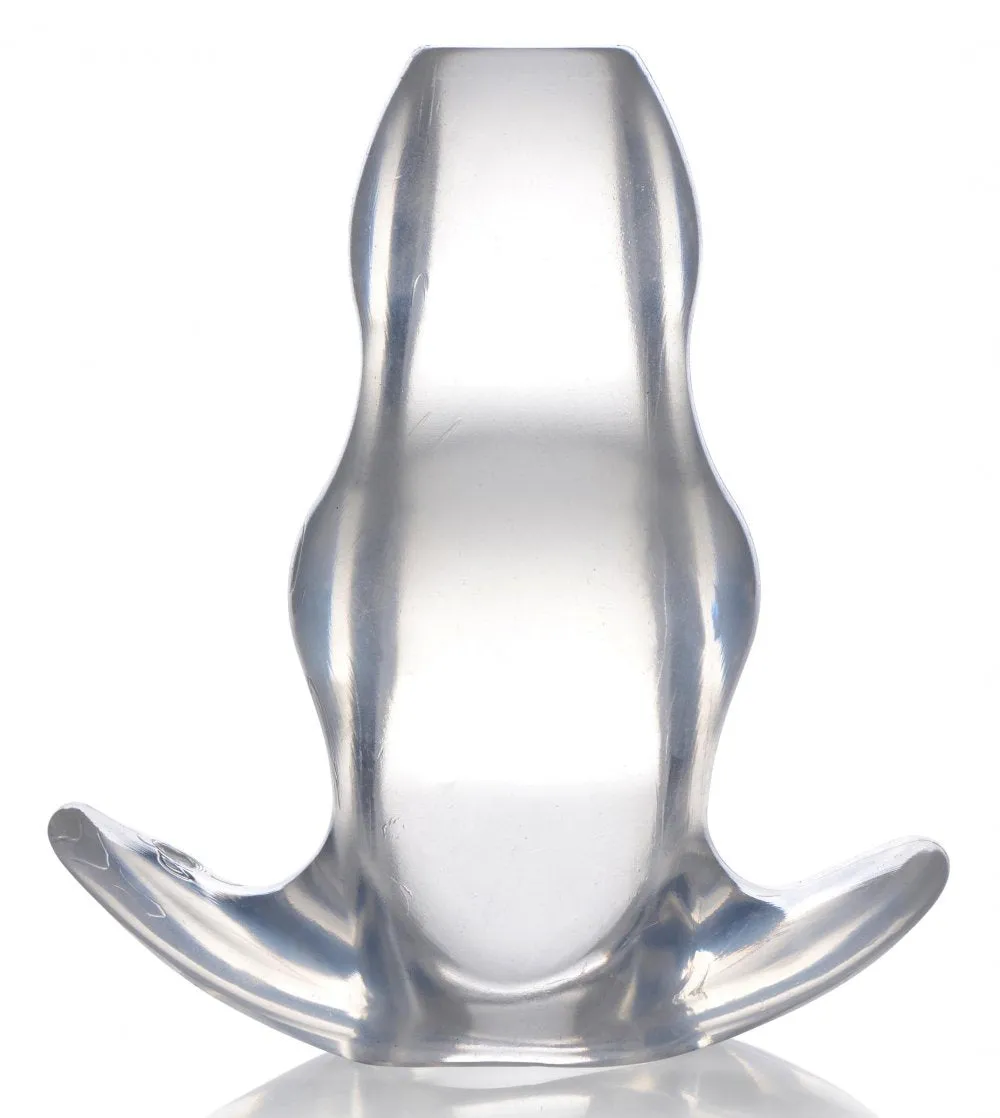 Clear View Hollow Anal Plug - XLarge (Clear)