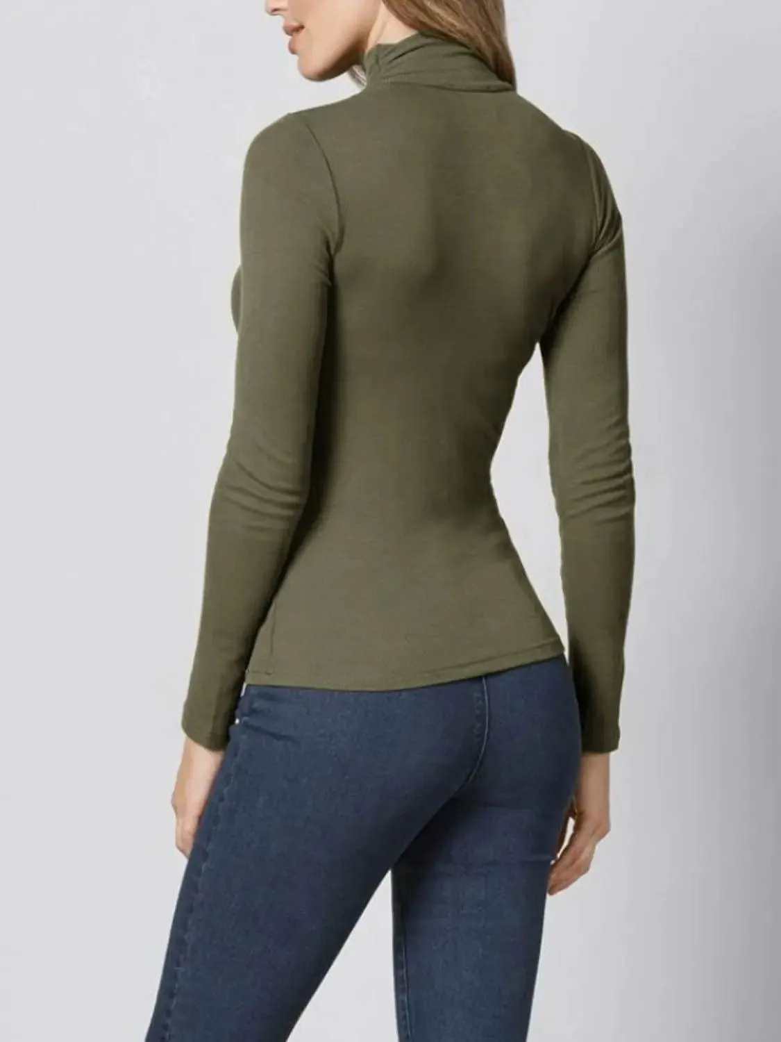 Cutout Turtleneck Long Sleeve T-Shirt and more amazing deals