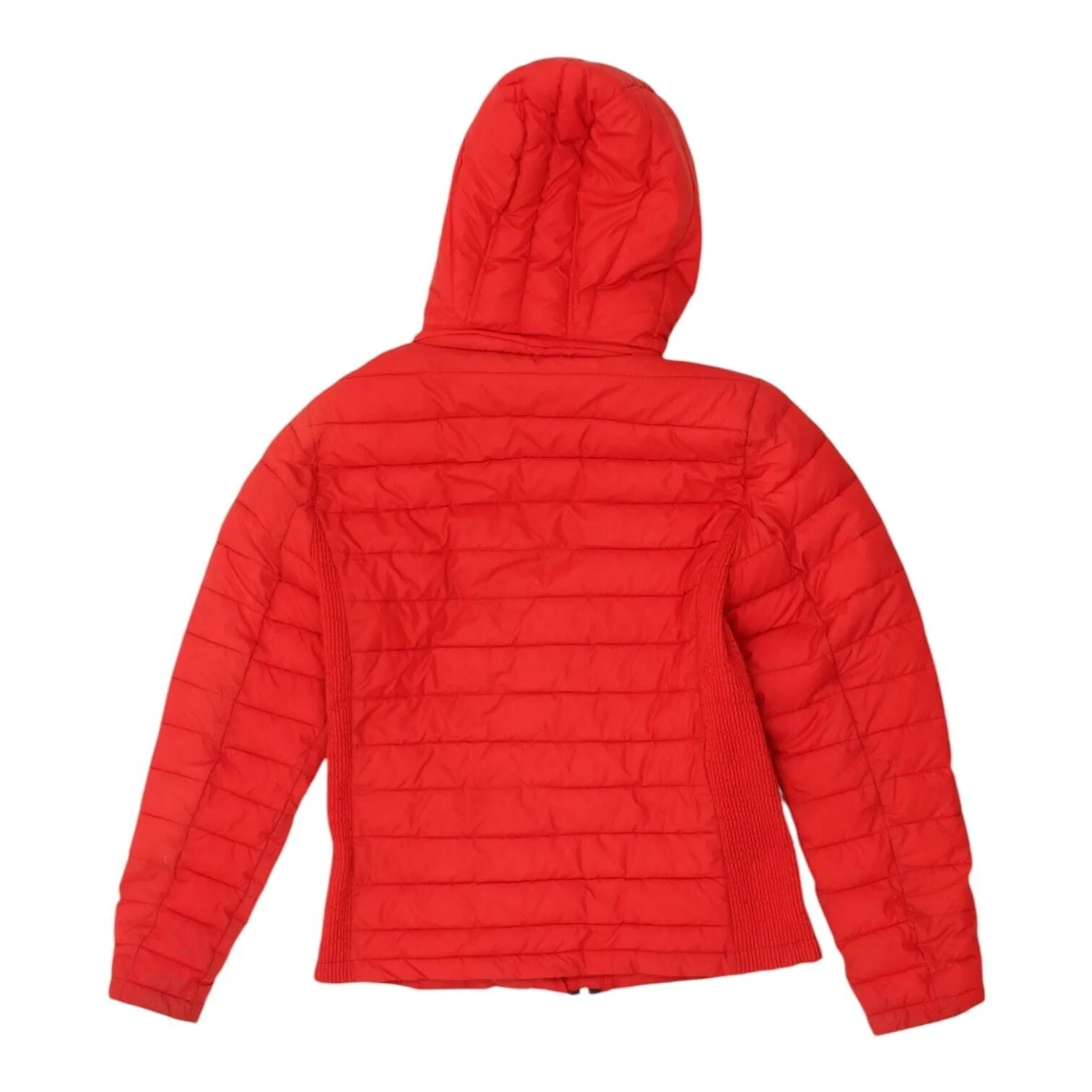 Diesel Womens Red Hooded Puffer Jacket | Padded Hoodie Coat Designer Hoody