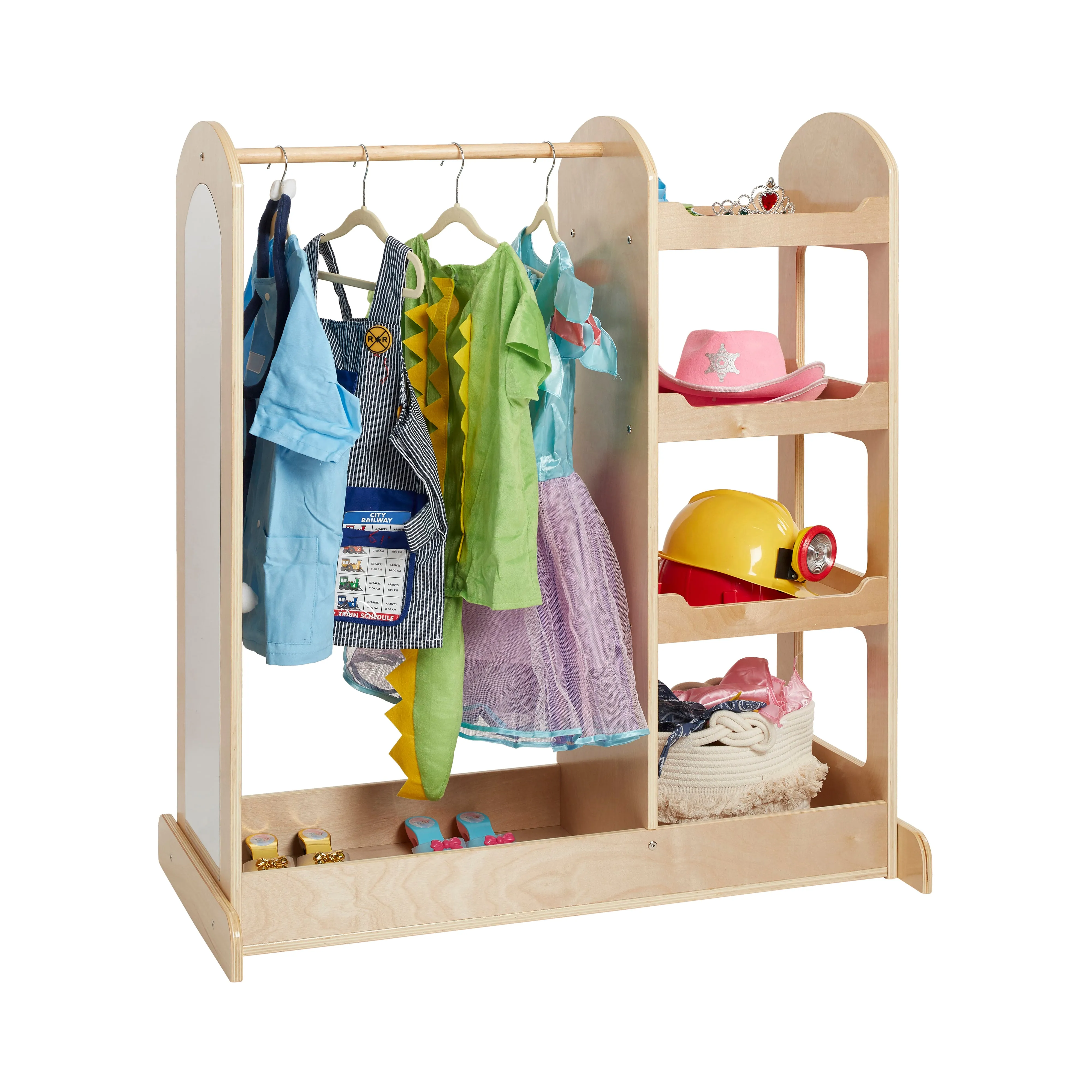 Dress Up Center with Mirror, Costume Organizer