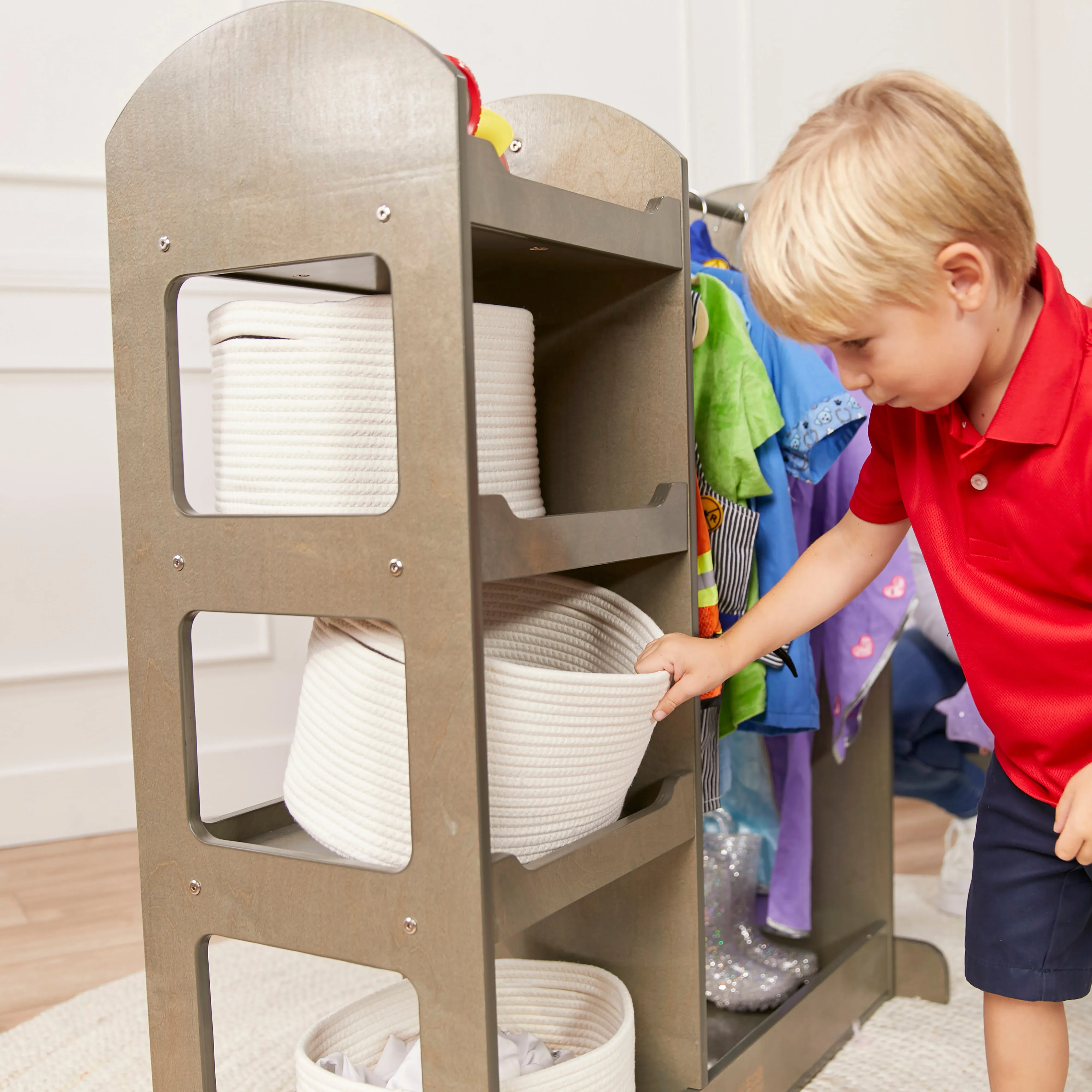 Dress Up Center with Mirror, Costume Organizer