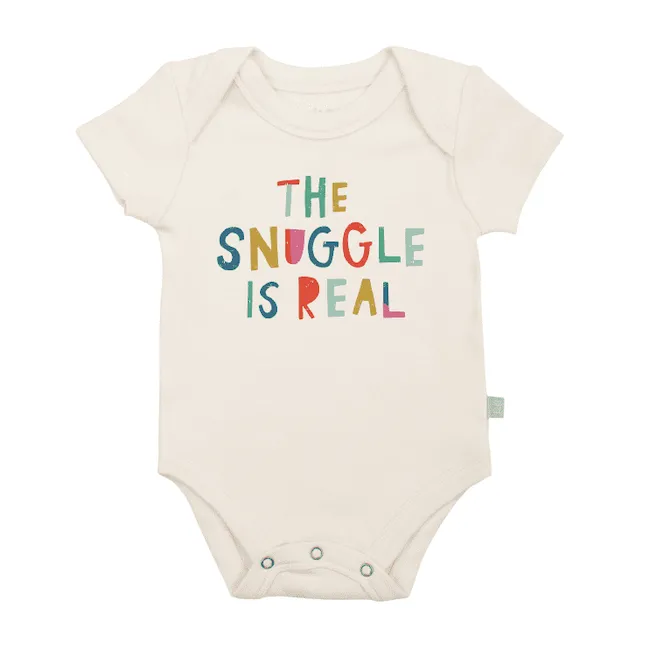 finn and emma graphic bodysuit - snuggle natural