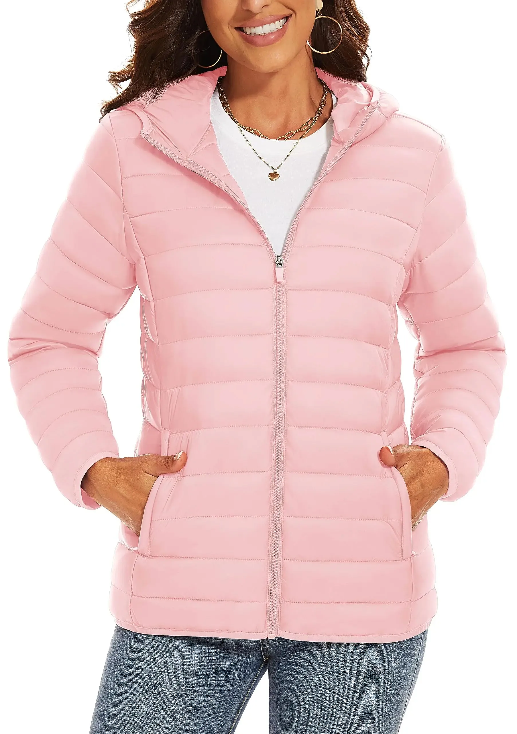 Full Zip Up Hooded Puffer Jacket | Glaciera