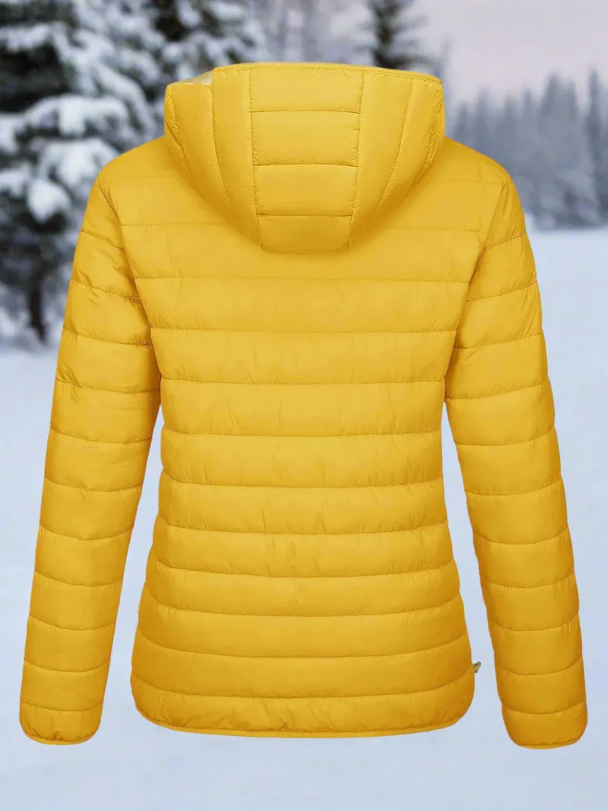 Full Zip Up Hooded Puffer Jacket | Glaciera