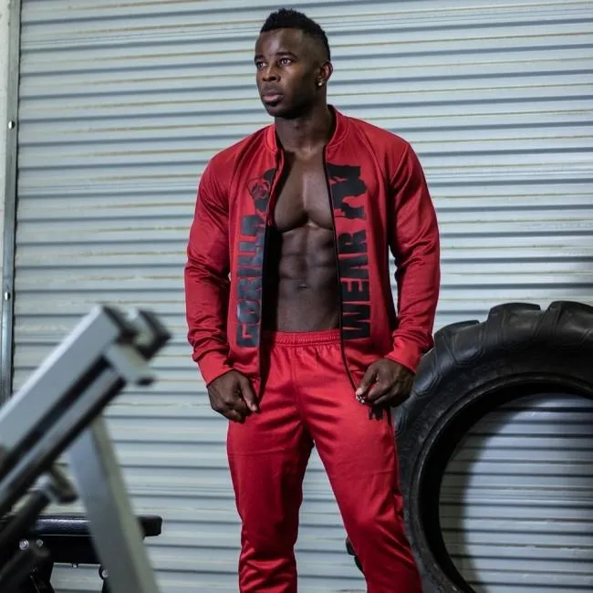 Gorilla Wear Ballinger Track Jacket - Red-Black