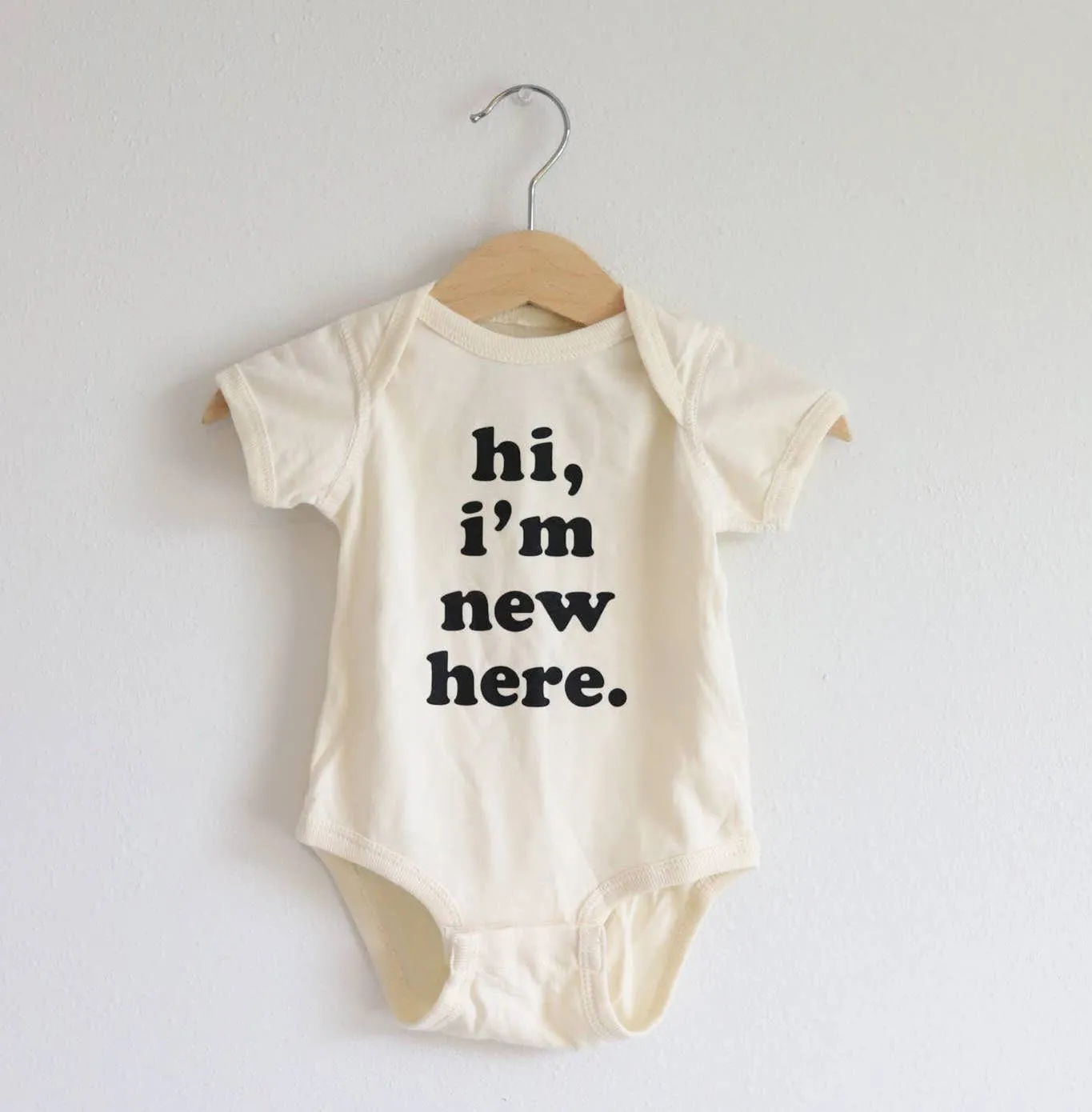 Hi, I'm New Here Bodysuit Size 12 Months