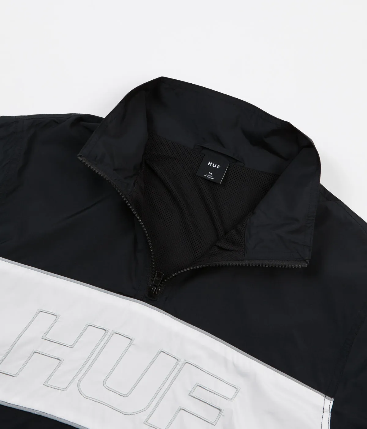 HUF Stadium Half Zip Track Jacket - Black