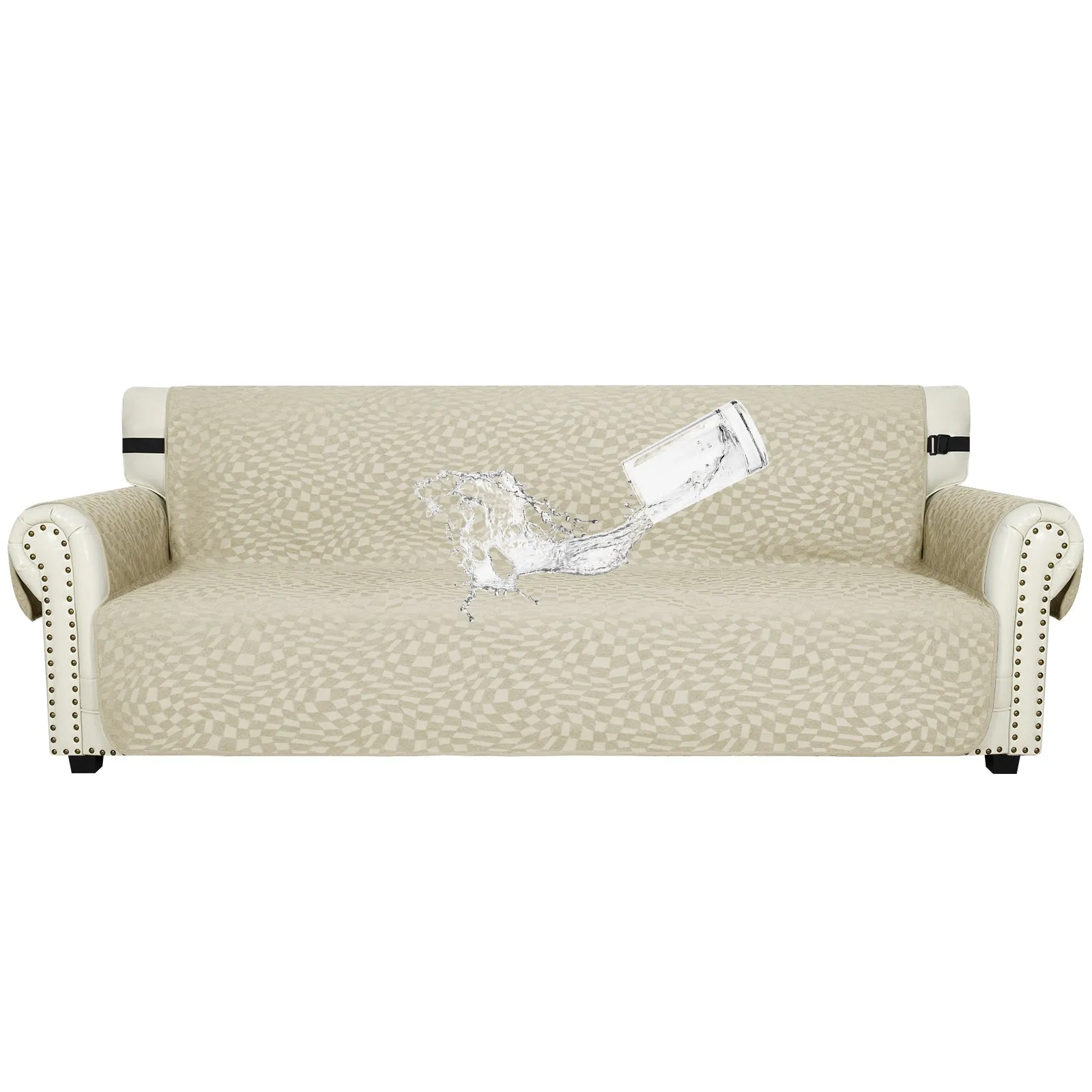 Irregular Plaid Pattern Water Resistant Sofa Couch Covers