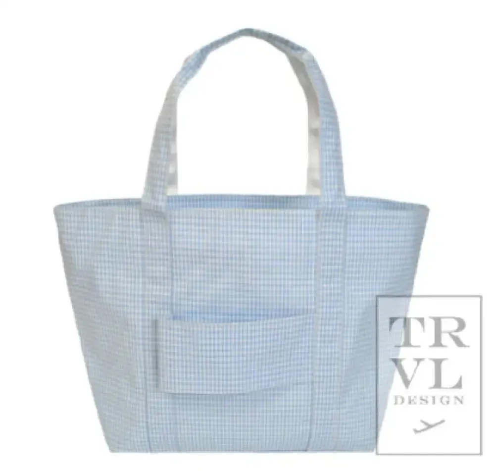 Jumbo Tote - Xtra Large Tote Gingham Mist