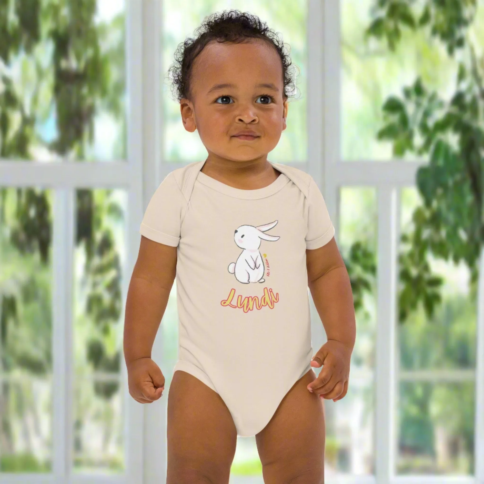 Lundi, Organic cotton baby bodysuit
