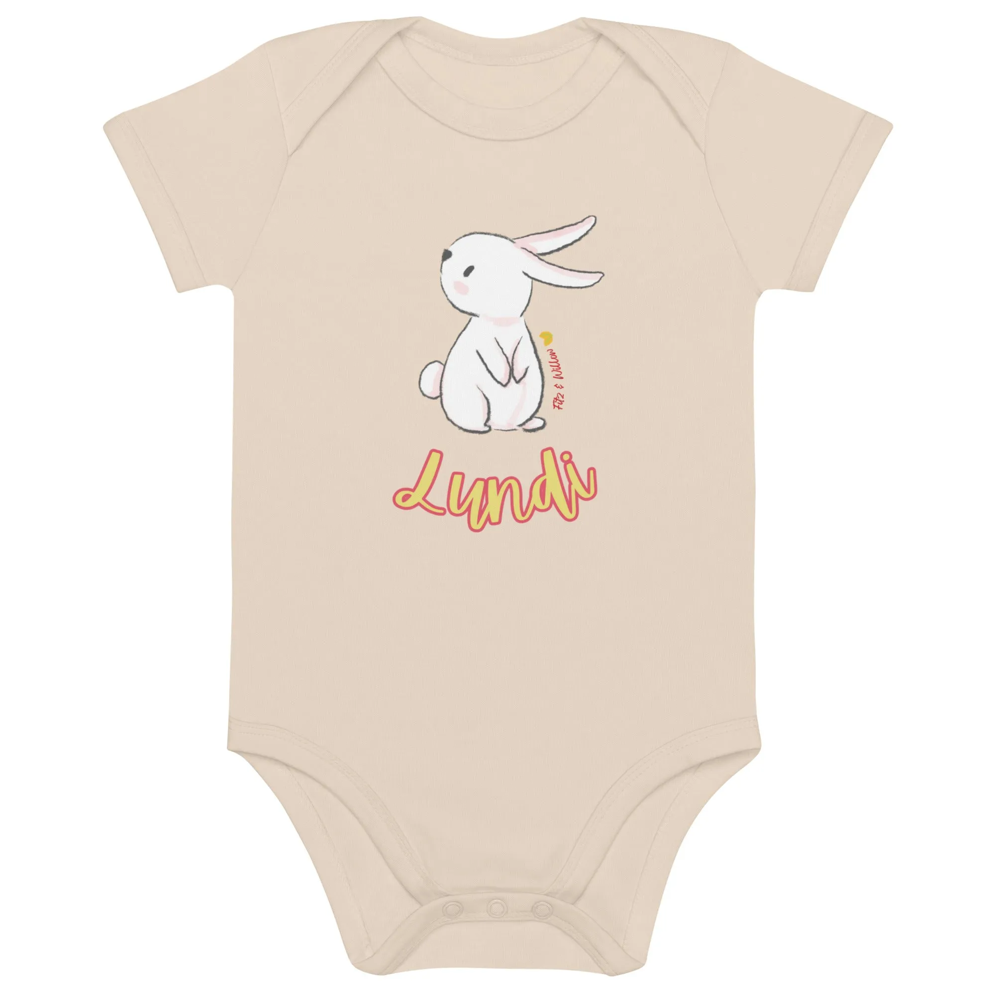 Lundi, Organic cotton baby bodysuit
