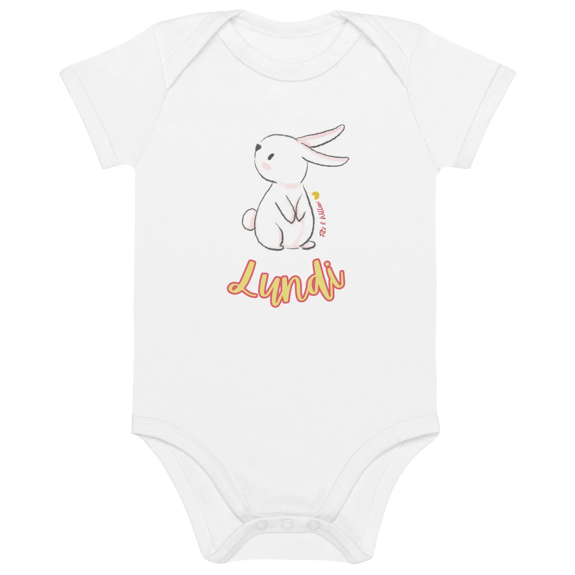 Lundi, Organic cotton baby bodysuit