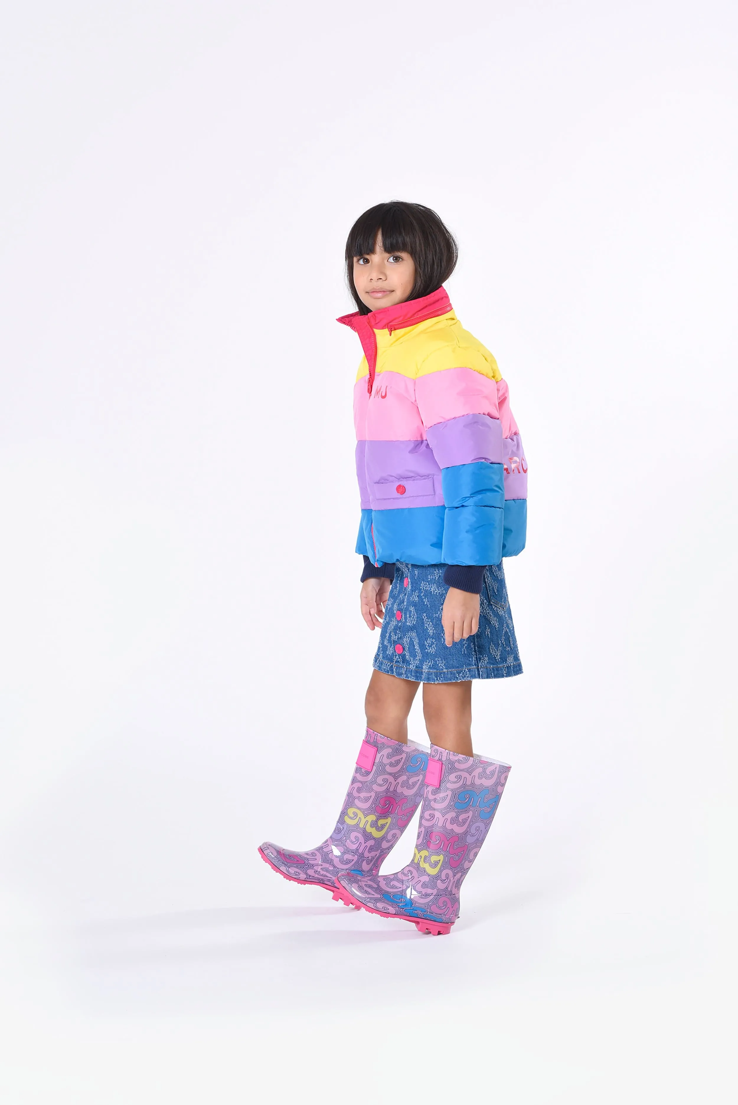 MARC JACOBS Girls Puffer Jacket in Multicolour