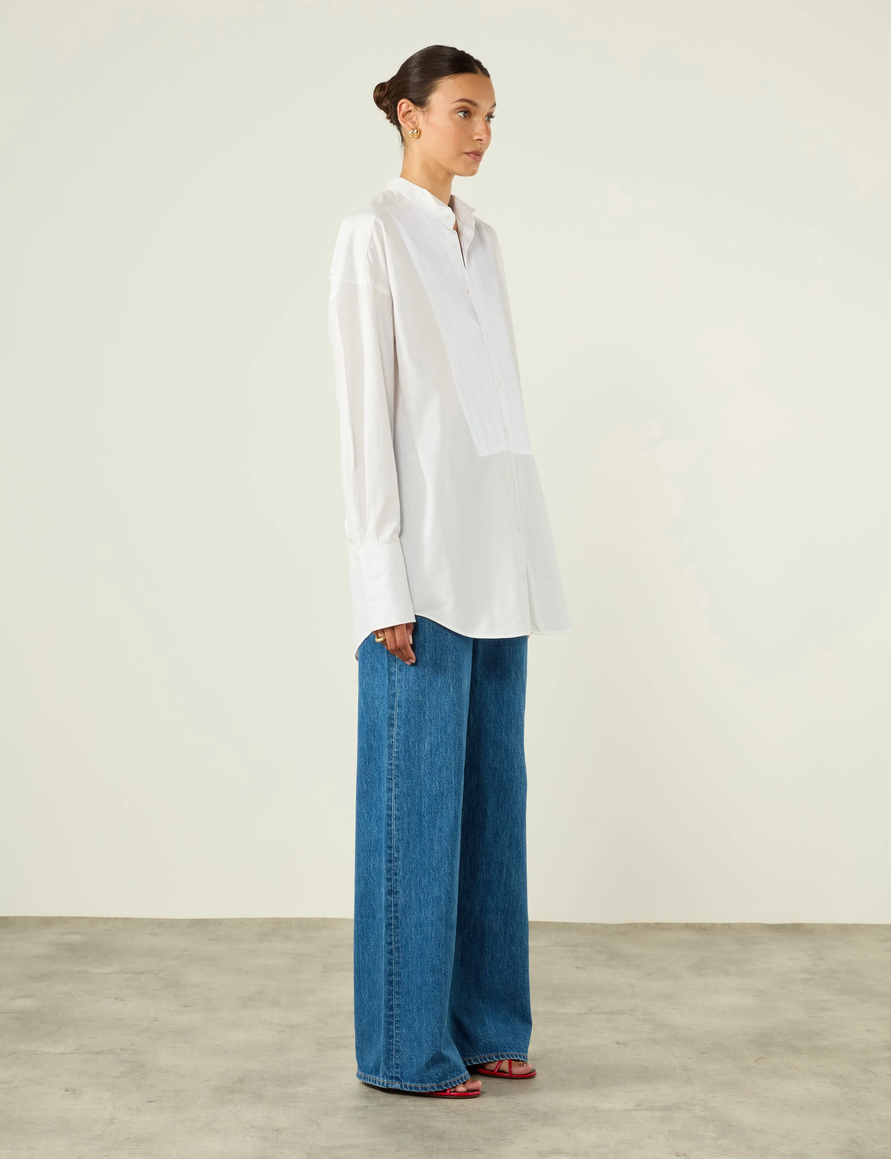 Marlow: Fine Poplin, White x Felicity Kay
