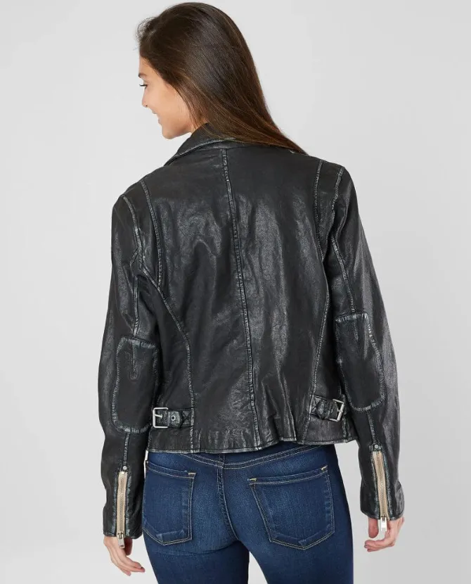 Mauritius - Sofia 4 RF Woman's Leather Jacket - Black