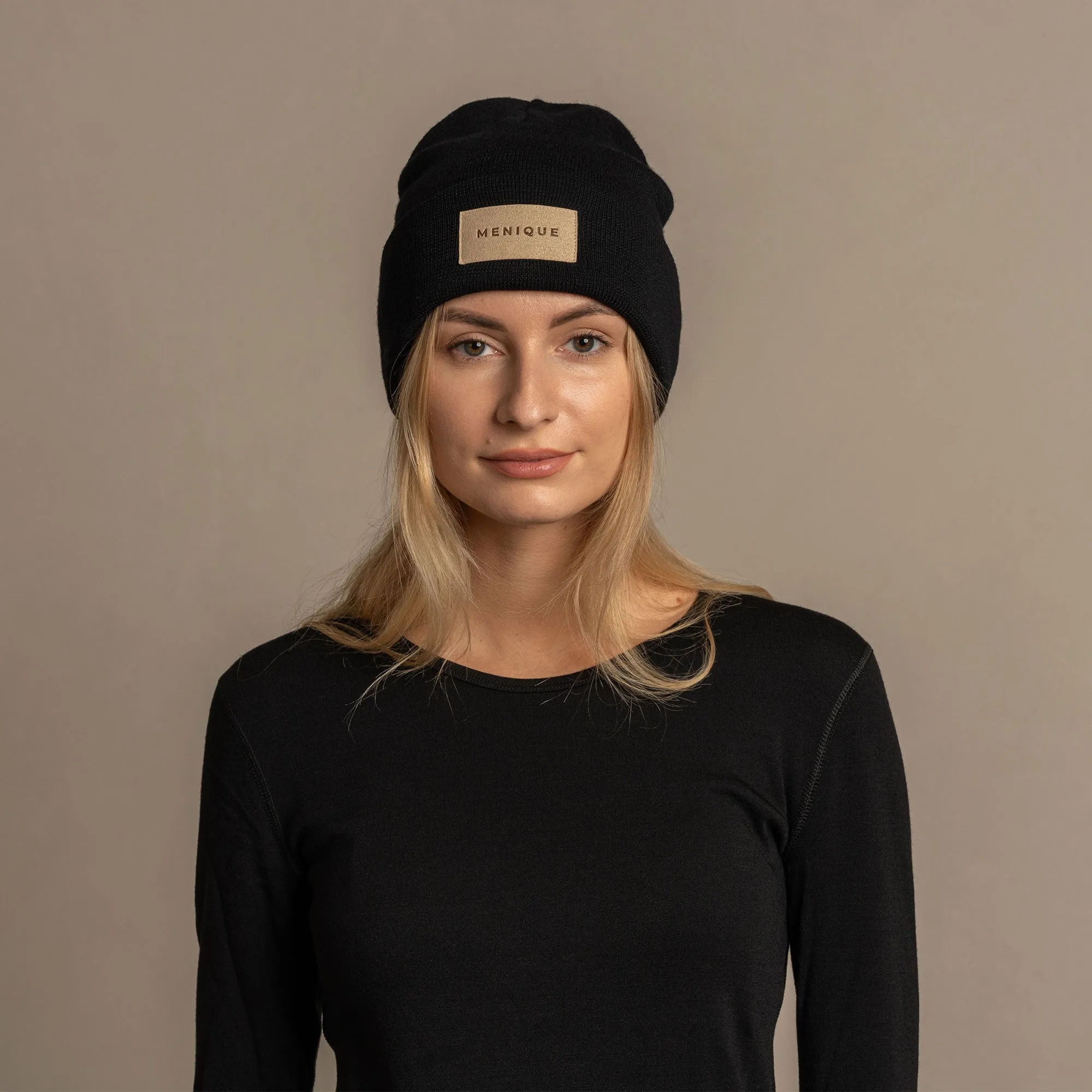 MENIQUE Unisex Knit Ribbed Beanie