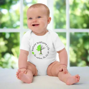 Nature is Life, Organic cotton newborn short sleeved onesies
