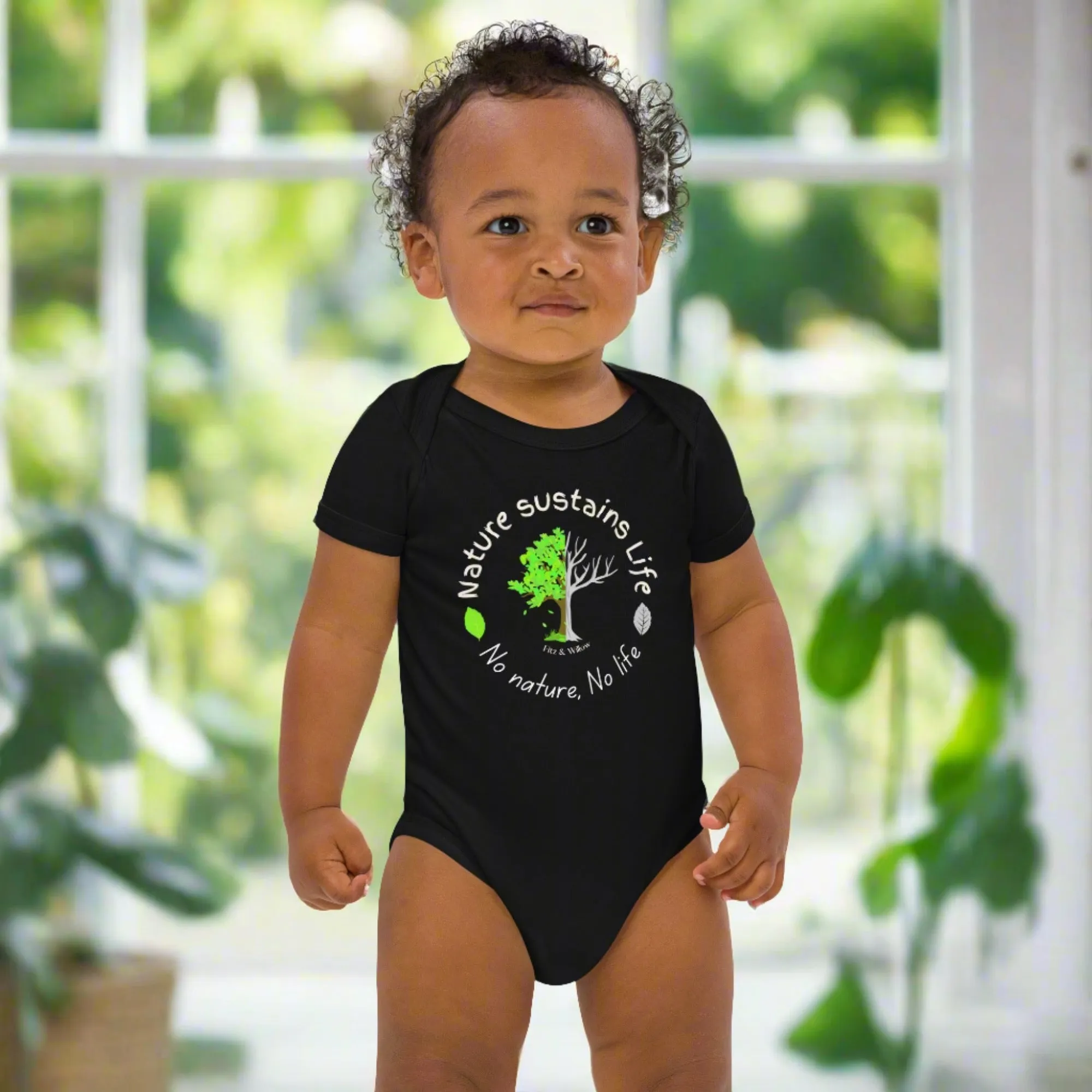 Nature is Life, Organic cotton newborn short sleeved onesies