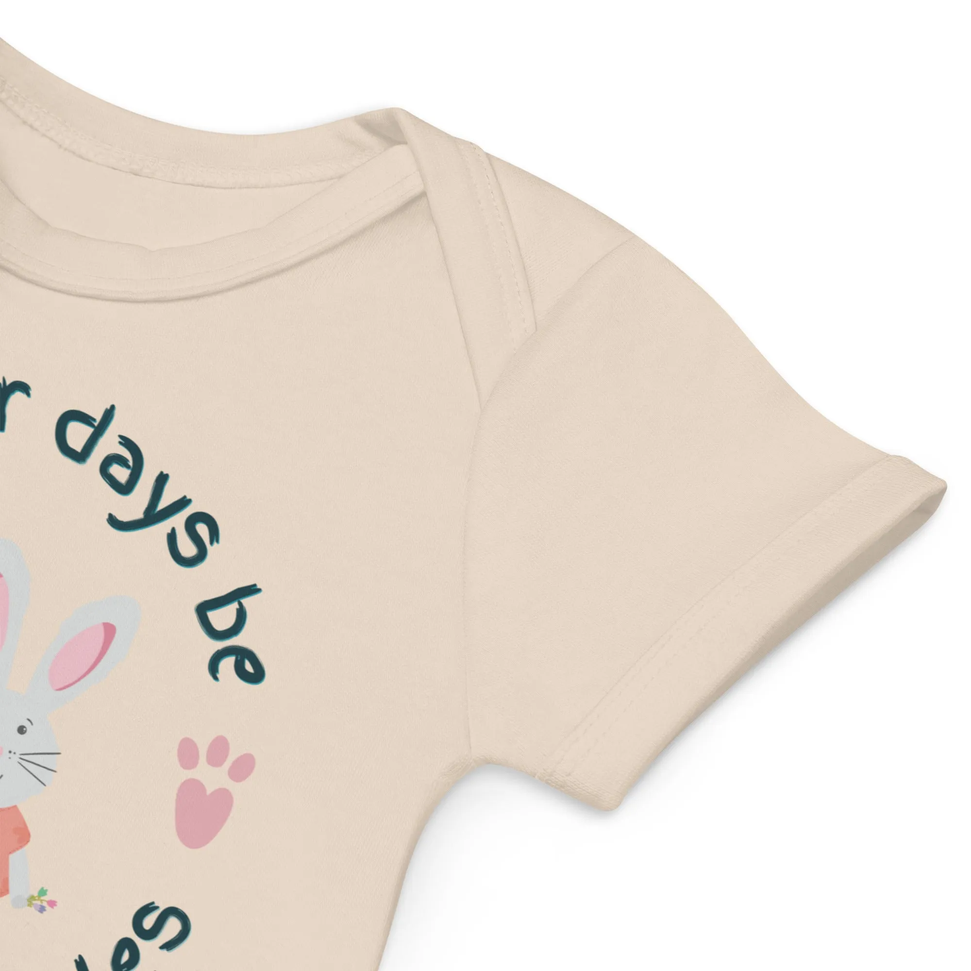 Organic cotton baby bodysuit, Giggles