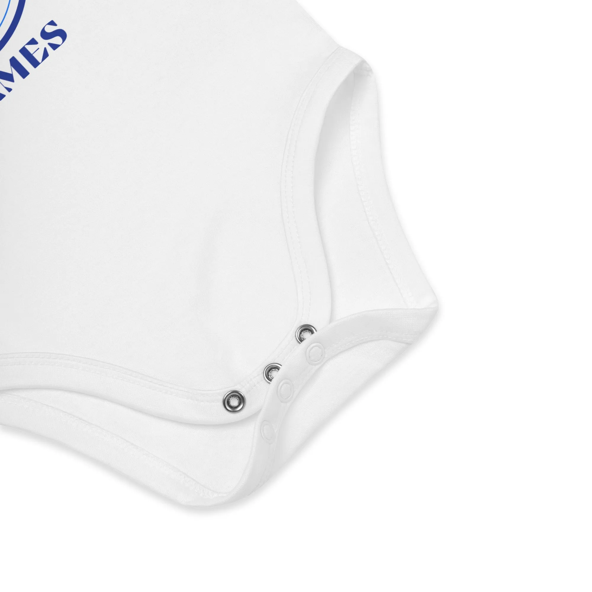 Organic cotton baby bodysuit, Loved James - Fitz & Willow