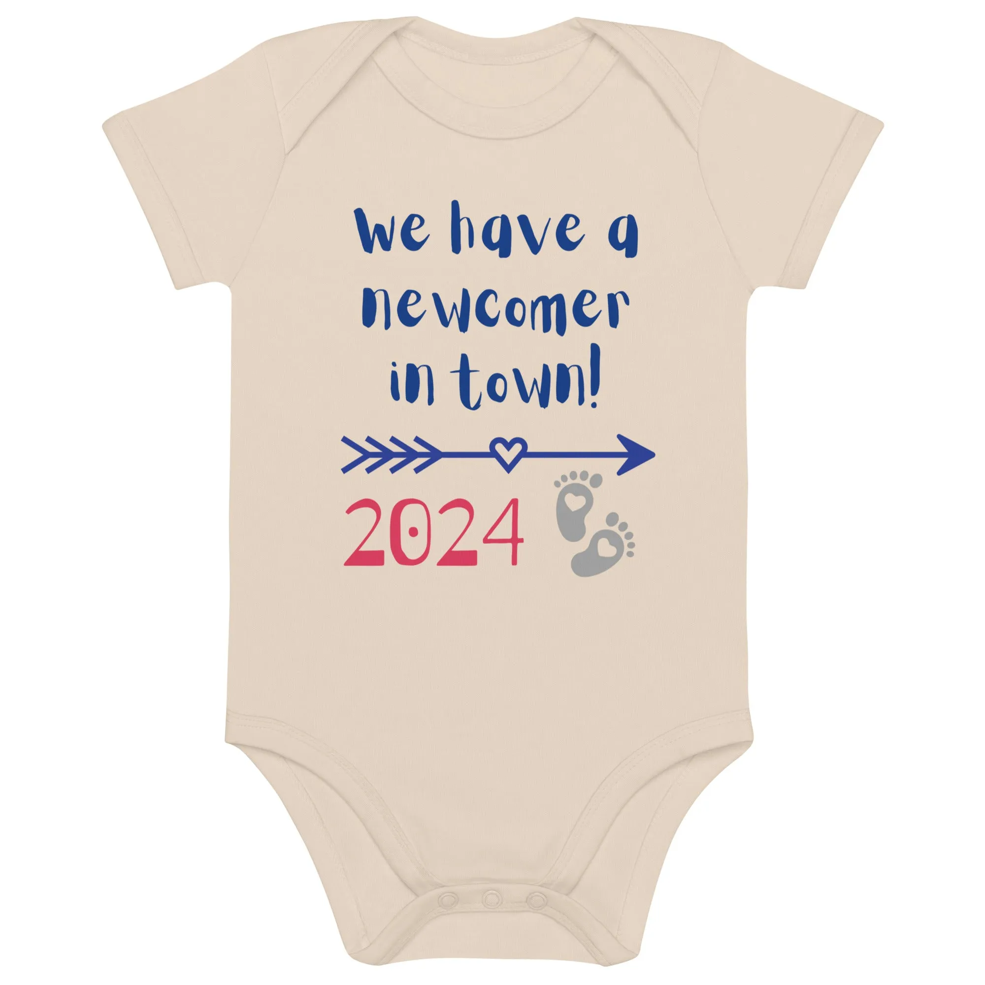Organic cotton baby bodysuit, Newcomer
