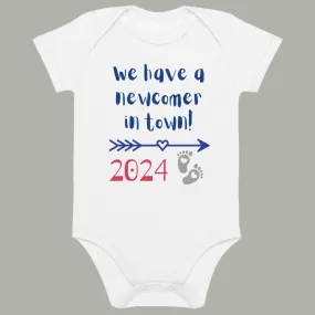 Organic cotton baby bodysuit, Newcomer