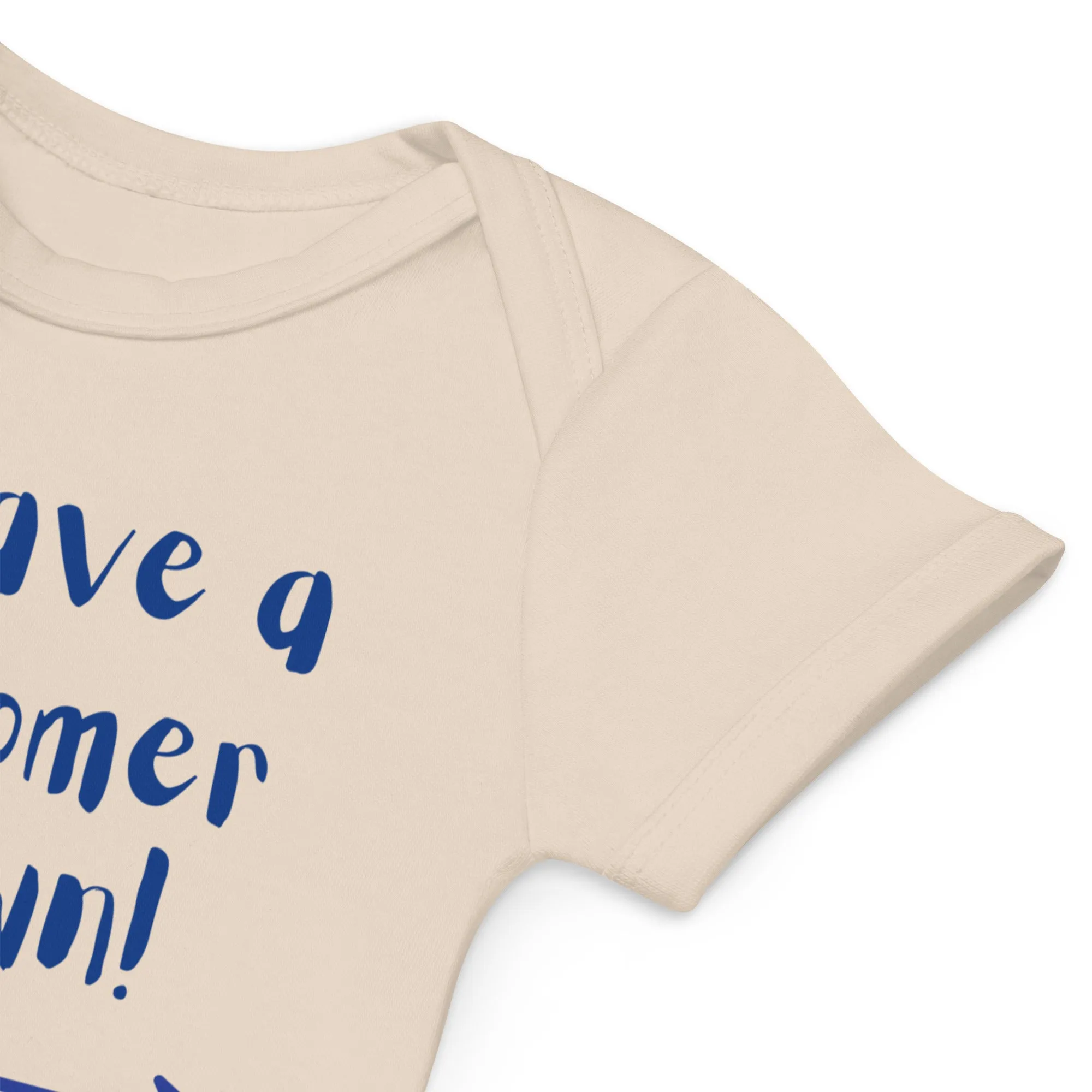 Organic cotton baby bodysuit, Newcomer