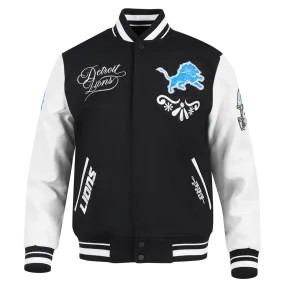 Pro Standard Detroit Lions Skull Varsity Jacket