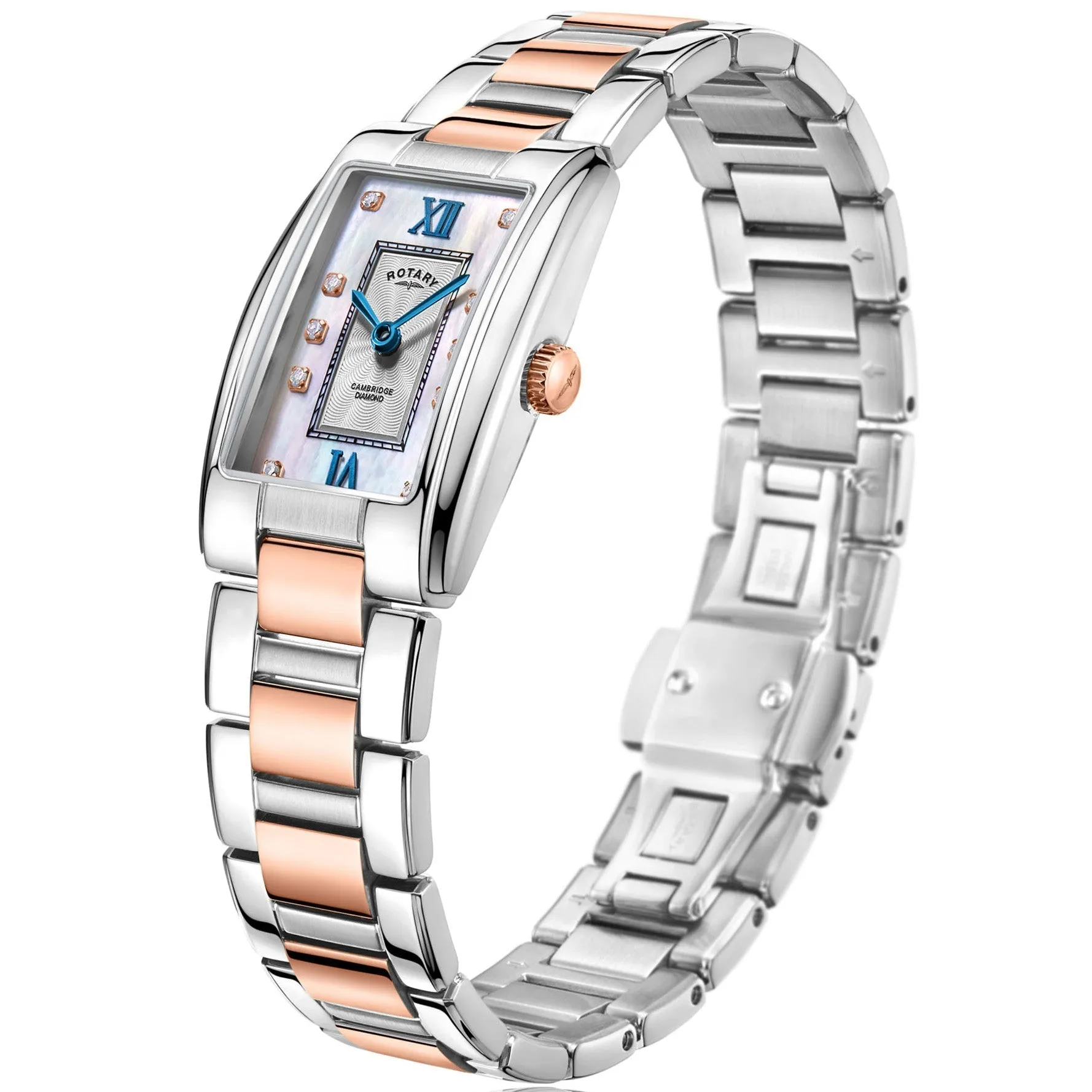 Rotary Cambridge Ladies White Watch LB05437/07/D