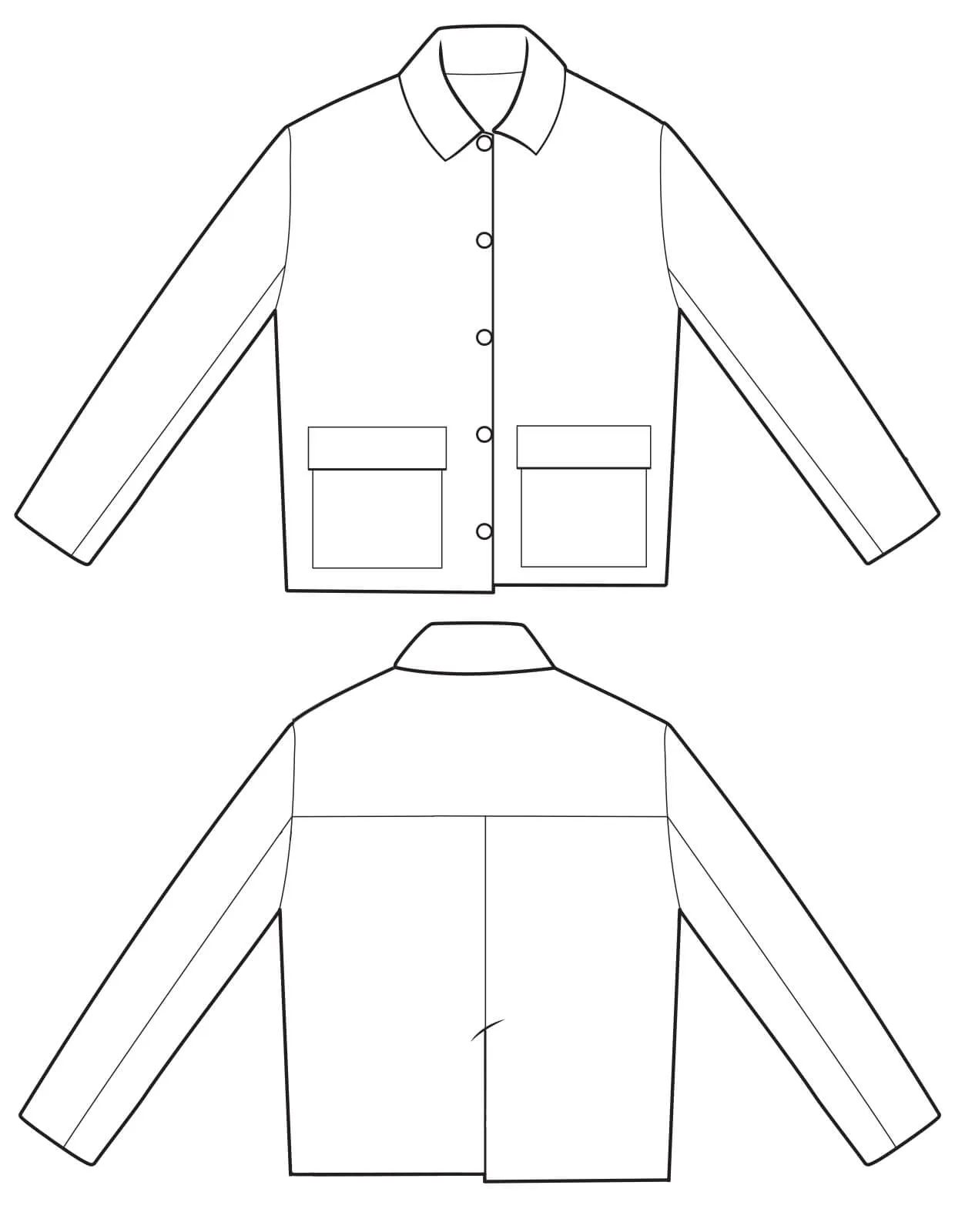 The Maker's Atelier 52, The Boxy Jacket PDF Pattern, with or without printing