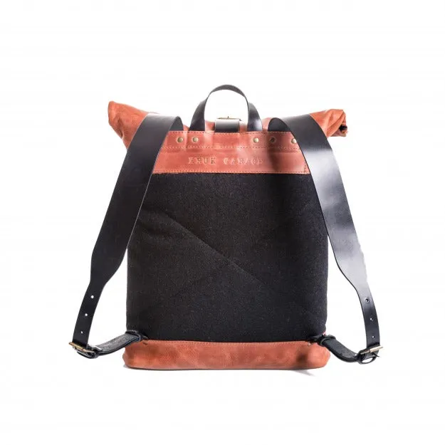 Wool Felt Black Backpack